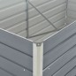 Hochbeet 160 x 80 x 77 cm Verzinkter Stahl Grau Hochbeet 160 x 80 x 77 cm Verzinkter Stahl Grau