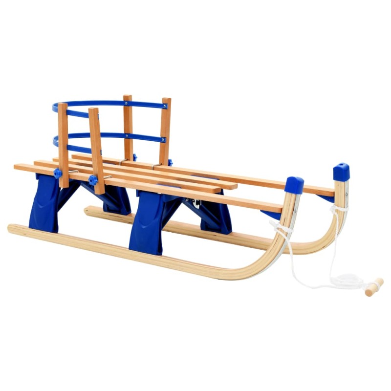 Klappschlitten mit Rückenlehne Holz 119 cm Klappschlitten mit Rückenlehne Holz 119 cm