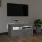 vidaXL TV-Schrank mit LED-Leuchten Betongrau 90x35x40 cm vidaXL TV-Schrank mit LED-Leuchten Betongrau 90x35x40 cm