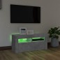 vidaXL TV-Schrank mit LED-Leuchten Betongrau 90x35x40 cm vidaXL TV-Schrank mit LED-Leuchten Betongrau 90x35x40 cm