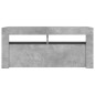 vidaXL TV-Schrank mit LED-Leuchten Betongrau 90x35x40 cm vidaXL TV-Schrank mit LED-Leuchten Betongrau 90x35x40 cm
