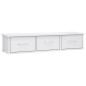 vidaXL Wand-Schubladenregal Hochglanz-Weiß 88x26x18,5 cm Holzwerkstoff vidaXL Wand-Schubladenregal Hochglanz-Weiß 88x26x18,5 cm Holzwerkstoff