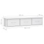 vidaXL Wand-Schubladenregal Hochglanz-Weiß 88x26x18,5 cm Holzwerkstoff vidaXL Wand-Schubladenregal Hochglanz-Weiß 88x26x18,5 cm Holzwerkstoff