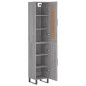 vidaXL Highboard Grau Sonoma 34,5x34x180 cm Holzwerkstoff vidaXL Highboard Grau Sonoma 34,5x34x180 cm Holzwerkstoff
