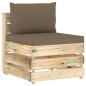 11-tlg. Garten-Lounge-Set mit Kissen Grün Imprägniertes Holz 11-tlg. Garten-Lounge-Set mit Kissen Grün Imprägniertes Holz