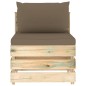 11-tlg. Garten-Lounge-Set mit Kissen Grün Imprägniertes Holz 11-tlg. Garten-Lounge-Set mit Kissen Grün Imprägniertes Holz