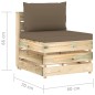 11-tlg. Garten-Lounge-Set mit Kissen Grün Imprägniertes Holz 11-tlg. Garten-Lounge-Set mit Kissen Grün Imprägniertes Holz