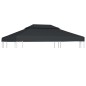 Pavillon-Dachplane mit Kaminabzug 310 g/m² 4x3 m Anthrazit Pavillon-Dachplane mit Kaminabzug 310 g/m² 4x3 m Anthrazit