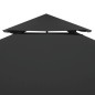Pavillon-Dachplane mit Kaminabzug 310 g/m² 4x3 m Anthrazit Pavillon-Dachplane mit Kaminabzug 310 g/m² 4x3 m Anthrazit