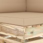 Modulares Ecksofa mit Kissen Grün Imprägniertes Holz Modulares Ecksofa mit Kissen Grün Imprägniertes Holz