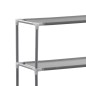 Waschmaschinen-Regal mit 3 Ablagen Silbern 69x28x169 cm Waschmaschinen-Regal mit 3 Ablagen Silbern 69x28x169 cm