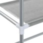 Waschmaschinen-Regal mit 3 Ablagen Silbern 69x28x169 cm Waschmaschinen-Regal mit 3 Ablagen Silbern 69x28x169 cm