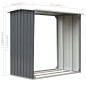 vidaXL Brennholzlager Verzinkter Stahl 172 x 91 x 154 cm Grau vidaXL Brennholzlager Verzinkter Stahl 172 x 91 x 154 cm Grau