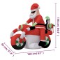 vidaXL Aufblasbarer Weihnachtsmann LED 156 cm vidaXL Aufblasbarer Weihnachtsmann LED 156 cm