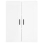 Highboard Hochglanz-Weiß 69,5x34x180 cm Holzwerkstoff Highboard Hochglanz-Weiß 69,5x34x180 cm Holzwerkstoff