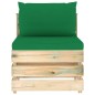 6-tlg. Garten-Lounge-Set mit Kissen Grün Imprägniertes Holz 6-tlg. Garten-Lounge-Set mit Kissen Grün Imprägniertes Holz