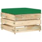 6-tlg. Garten-Lounge-Set mit Kissen Grün Imprägniertes Holz 6-tlg. Garten-Lounge-Set mit Kissen Grün Imprägniertes Holz