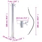 Wassersäule für den Garten 100 cm Edelstahl Rund Wassersäule für den Garten 100 cm Edelstahl Rund