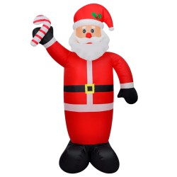 Aufblasbarer Weihnachtsmann mit LEDs 240 cm