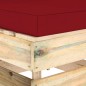 vidaXL Modulares Mittelsofa mit Kissen Grün Imprägniertes Holz vidaXL Modulares Mittelsofa mit Kissen Grün Imprägniertes Holz