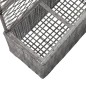 Hochbeet mit Rankgitter 3 Töpfe 83×30×130cm Poly Rattan Grau Hochbeet mit Rankgitter 3 Töpfe 83×30×130cm Poly Rattan Grau