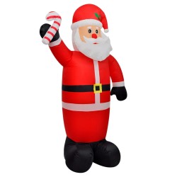 Aufblasbarer Weihnachtsmann mit LEDs 120 cm