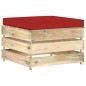 7-tlg. Garten-Lounge-Set mit Kissen Grün Imprägniertes Holz 7-tlg. Garten-Lounge-Set mit Kissen Grün Imprägniertes Holz