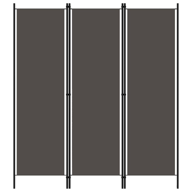vidaXL 3-tlg. Raumteiler Anthrazit 150x180 cm vidaXL 3-tlg. Raumteiler Anthrazit 150x180 cm