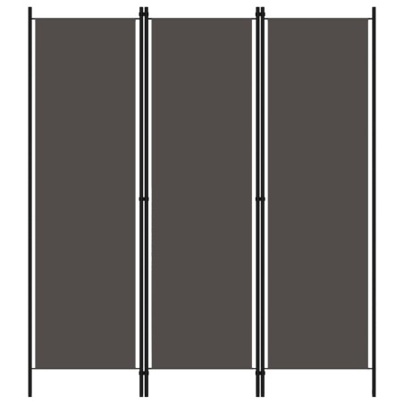 vidaXL 3-tlg. Raumteiler Anthrazit 150x180 cm