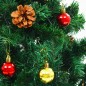 vidaXL Künstlicher Weihnachtsbaum mit Beleuchtung & Kugeln Grün 210 cm vidaXL Künstlicher Weihnachtsbaum mit Beleuchtung & Kugeln Grün 210 cm