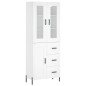 Highboard Weiß 69,5x34x180 cm Holzwerkstoff Highboard Weiß 69,5x34x180 cm Holzwerkstoff