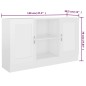 Sideboard Hochglanz-Weiß 120x30,5x70 cm Holzwerkstoff Sideboard Hochglanz-Weiß 120x30,5x70 cm Holzwerkstoff