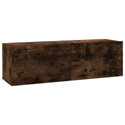 vidaXL TV-Wandschrank Räuchereiche 100x30x30 cm Holzwerkstoff