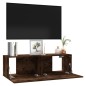 vidaXL TV-Wandschrank Räuchereiche 100x30x30 cm Holzwerkstoff vidaXL TV-Wandschrank Räuchereiche 100x30x30 cm Holzwerkstoff