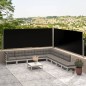 Seitenmarkise Ausziehbar Schwarz 117x600 cm Seitenmarkise Ausziehbar Schwarz 117x600 cm