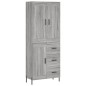 Highboard Grau Sonoma 69,5x34x180 cm Holzwerkstoff Highboard Grau Sonoma 69,5x34x180 cm Holzwerkstoff