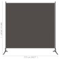 1-tlg. Raumteiler Anthrazit 175x180 cm 1-tlg. Raumteiler Anthrazit 175x180 cm