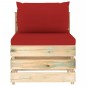 12-tlg. Garten-Lounge-Set mit Kissen Grün Imprägniertes Holz 12-tlg. Garten-Lounge-Set mit Kissen Grün Imprägniertes Holz