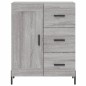 Highboard Grau Sonoma 69,5x34x180 cm Holzwerkstoff Highboard Grau Sonoma 69,5x34x180 cm Holzwerkstoff