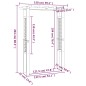Gartenlaube Rosenbogen 150 x 60 x 204 cm Holz Imprägniert Gartenlaube Rosenbogen 150 x 60 x 204 cm Holz Imprägniert
