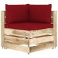 7-tlg. Garten-Lounge-Set mit Kissen Grün Imprägniertes Holz 7-tlg. Garten-Lounge-Set mit Kissen Grün Imprägniertes Holz