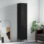 vidaXL Highboard Schwarz 34,5x34x180 cm Holzwerkstoff vidaXL Highboard Schwarz 34,5x34x180 cm Holzwerkstoff