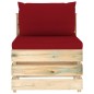 7-tlg. Garten-Lounge-Set mit Kissen Grün Imprägniertes Holz 7-tlg. Garten-Lounge-Set mit Kissen Grün Imprägniertes Holz