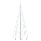 LED-Weihnachtsbaum mit Metallstange 1400 LEDs Kaltweiß 5 m LED-Weihnachtsbaum mit Metallstange 1400 LEDs Kaltweiß 5 m