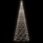 LED-Weihnachtsbaum mit Metallstange 1400 LEDs Kaltweiß 5 m LED-Weihnachtsbaum mit Metallstange 1400 LEDs Kaltweiß 5 m