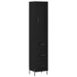 vidaXL Highboard Schwarz 34,5x34x180 cm Holzwerkstoff vidaXL Highboard Schwarz 34,5x34x180 cm Holzwerkstoff