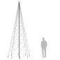 LED-Weihnachtsbaum mit Metallstange 1400 LEDs Kaltweiß 5 m LED-Weihnachtsbaum mit Metallstange 1400 LEDs Kaltweiß 5 m
