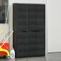 vidaXL Gartenschrank mit 4 Regalen Schwarz vidaXL Gartenschrank mit 4 Regalen Schwarz