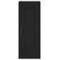 vidaXL Highboard Schwarz 34,5x34x180 cm Holzwerkstoff vidaXL Highboard Schwarz 34,5x34x180 cm Holzwerkstoff