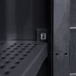 vidaXL Gartenschrank mit 4 Regalen Schwarz vidaXL Gartenschrank mit 4 Regalen Schwarz